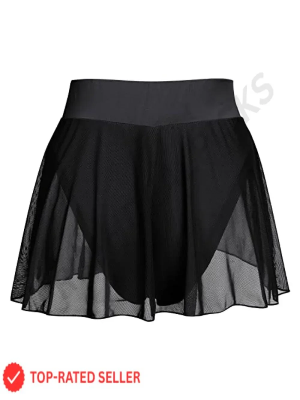 Women's High Waist Ruffle Skort with Built-in Shorts for Dance Pole Rave